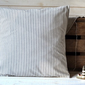 Striped pillow cover decorative  pillow Eco friendly Gift Under 50 stripe home