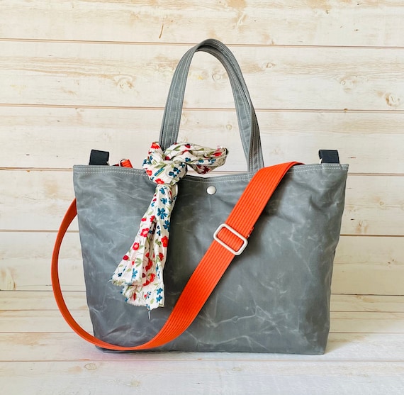 Merci - Cotton Tote Bag - Khaki & Black