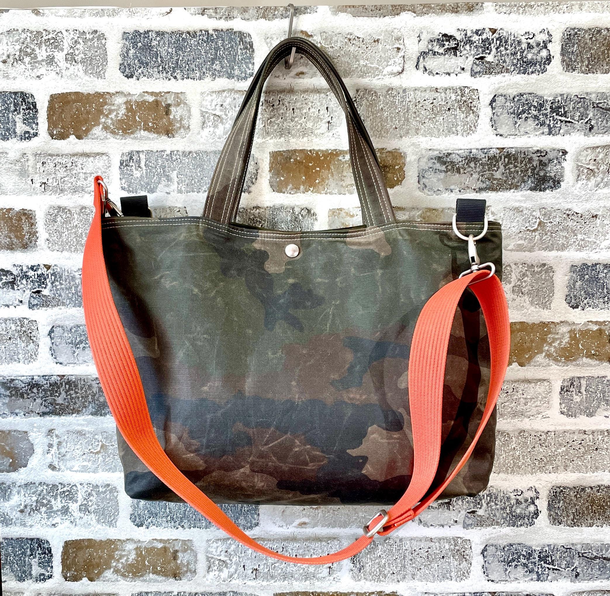 READY TO SHIP Bag Camouflage Canvas Tote Bag Waxed Canvas Tote messenger Bag diaper Bag Christmas Gift Gift for Her Travel Bag Multi Way Etsy Canada
