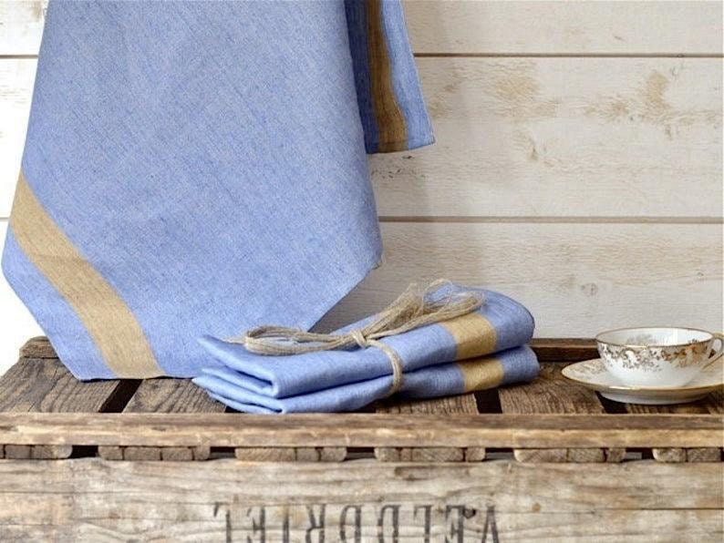 Linen kitchen towel, Linen dish towel, Linen tea towels, Dish towels,Emerald Green towel,Hostess gift,Housewarming gift image 5