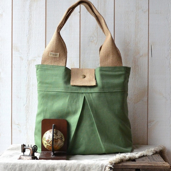 CHIC Handbag Diaper Bag in Green LA BOHEME- light green fashion St. Patrick's Day