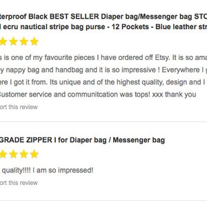 Crossbody Diaper bag, Baby boy diaper bag New mom gift, Striped bag ikabags image 10