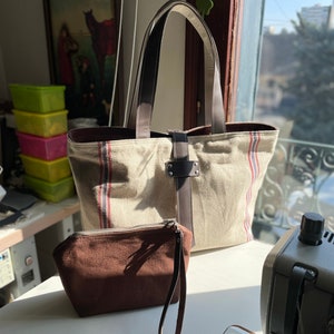 Natürliche Leinentasche, Bauernmarkttasche, Weekender-Tasche, nachhaltige Tasche, extra große Einkaufstasche, große Stricktasche Special Custom Bag