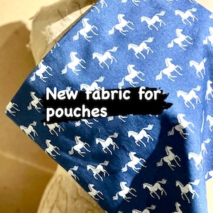 Estuche personalizado con cremallera de lona encerada y jeans, neceser, estuche multiusos, estuche para anteojos, estuche para guardar cosméticos, regalo para viajeros