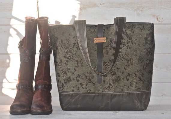 Carry-All Waxed Canvas Tote