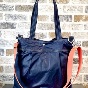 Sac fourre-tout en toile cirée, sac pour ordinateur portable ou sac de week-end, sac messager végétalien IKABAGS 3 Way