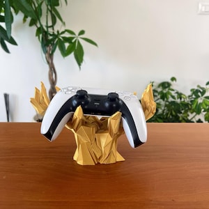 Stand Controller PS5/PS4/Xbox Chiral Crystal Death Stranding | Supporto Gaming 3D Stampato Decorazione Scrivania Geek