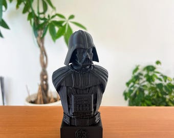 Busto de Darth Vader - Estatua de Star Wars impresa en 3D, figura de PLA negra, decoración del hogar, regalo coleccionable