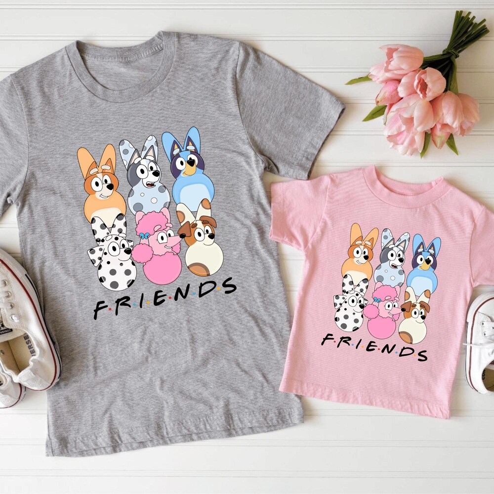 Happy Easter Friends Blue Dog Tshirt , Cute Easter Tshirt , Easter Egg Hunter Tees , Easter Youth Toddler Tshirts , Happy Easter Tshirts Onlytee