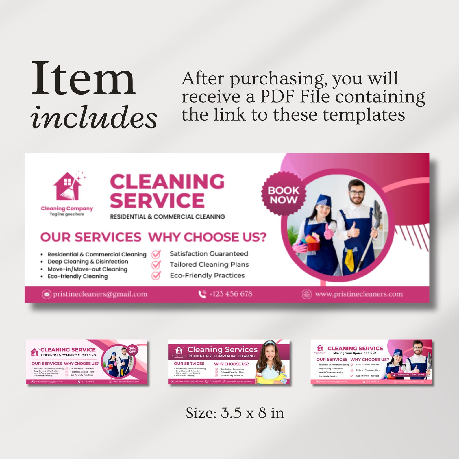 Cleaning Services Banner | Printable Cleaning Business | Commercial ...