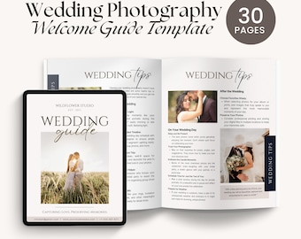 Wedding Photography Guide, Wedding Guide for Photographers, Wedding Photography Client Welcome Packet, Client Guide, Wedding Welcome Guide