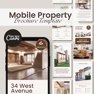 Real Estate Brochure | Property Brochure | Open House Brochure | For Sale Flyer | Listing Flyer | Real Estate Marketing | Brochure Template