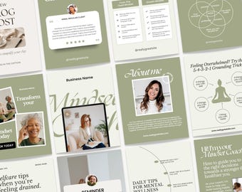 Modelli Instagram di Mindset Coach / Modelli di Life Coach / Post sui social media di Mindset Coach / Post di Holistic Coach / Modelli di Coaching