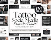 Tattoo Artist Instagram Post | Tattoo Practitioner Instagram Templates | Tattoo Artist Social Media Story | Black Tattoo, Client Intake Form