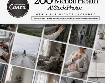 Mental Health AI Stock Photos, Images for Reels, Stories, Social Media, Blogs, Websites Content on Emotional Well Being Instant Download PNG