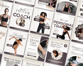 293 Personal Trainer Templates | Fitness Coach Instagram Template , Gym Trainer Post | Luxury Fitness | Wellness Coach | Health Coach Canva