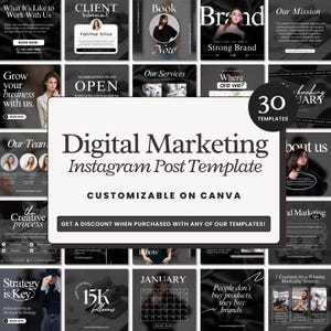 Digital Marketing Agency Templates, Business Marketing Templates, Social Media Manager Templates, Tips, Infographic, Editable Canva Template