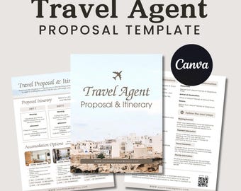 Travel Agent Forms Bundle, Travel Business Forms, Travel Inquiry, Booking Information, Travel Quote Form, Travel Invoice, Canva Templates