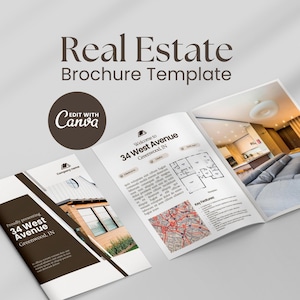 Real Estate Brochure | Property Brochure | Open House Brochure | For Sale Flyer | Listing Flyer | Real Estate Marketing | Brochure Template