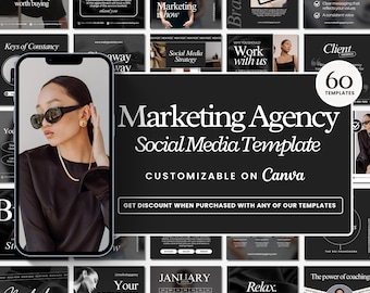 Digital Marketing Agency Templates | Social Media Coach Template | Social Media Manager Social Media Posts | Digital Marketing Post Template