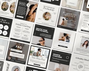 Holistic Coach, Wellness Coach, Health Coach, Spiritual Coach, Canva Social Media, Canva Instagram Template, Life Coach, Health and Wellness