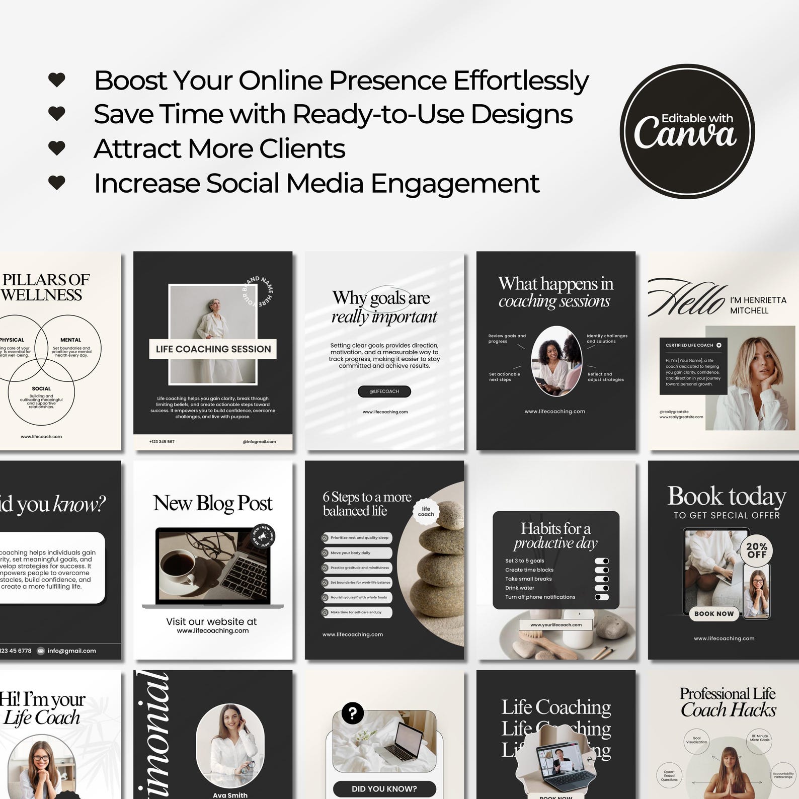 Coaching Instagram Post Template | Coach Social Media |life Coach ...