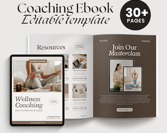 Ebook Template, Coaching Guide Book, Canva Template, Lead Magnet, Course Creator, Modern Workbook, Coaching Workbook Template, Course Guide