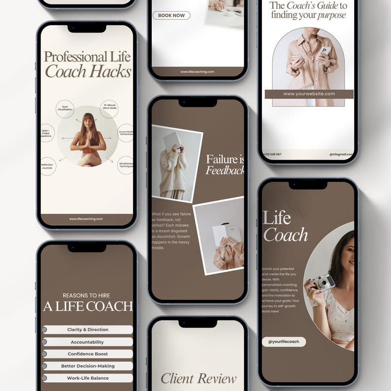 Life Coaching Instagram Post Template | Coach Social Media | Life Coach ...