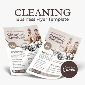 Cleaning Services Flyer Bundle | Printable Cleaning Business | Commercial Cleaning | Residential Cleaning Flyer | Cleaning flyer template
