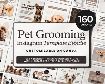 Pets Instagram Post Template | Pet Instagram Story Template | Social Media Template | Dog Cat Pet Lover Vet Template, Vet Business Template