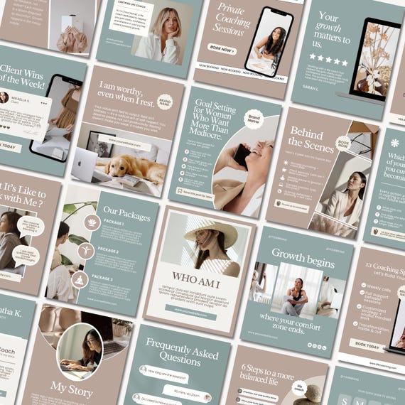 Life Coaching Instagram Post Template | Coach Social Media | Life Coach Instagram | Coaching Business | Coaching IG Post | Template Canva