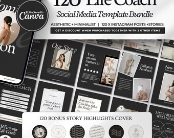Life Coaching Instagram Post Template | Coach Social Media | Life Coach Instagram | Coaching Business | Coaching IG Post | Template Canva