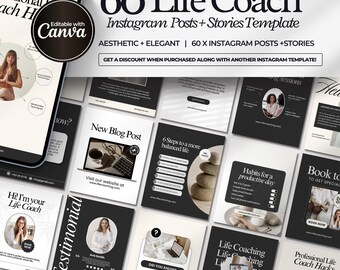 Coaching Instagram Post Template | Pink Coach Social Media |life Coach ...
