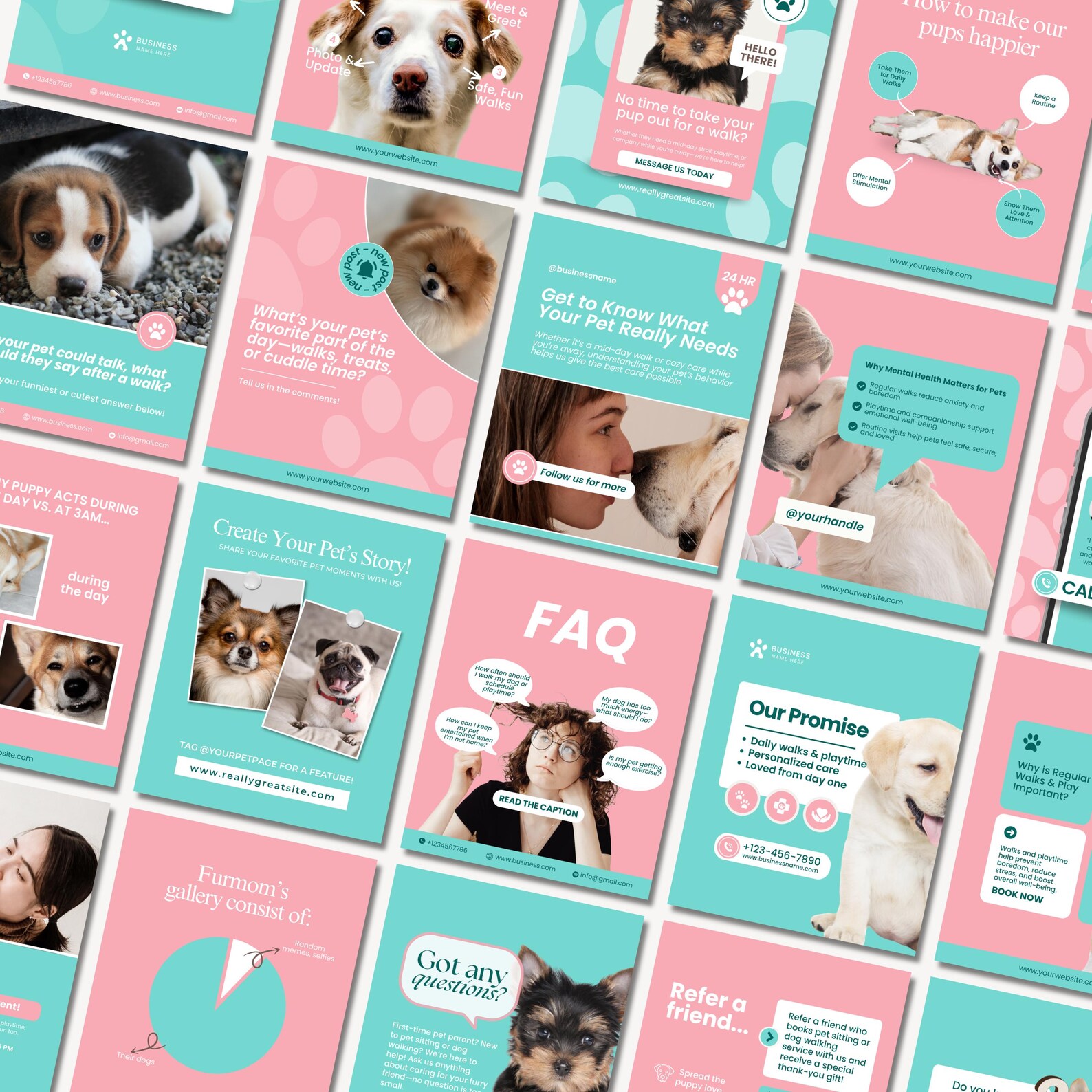 Pets Instagram Post Template | Pet Instagram Story Template | Social ...