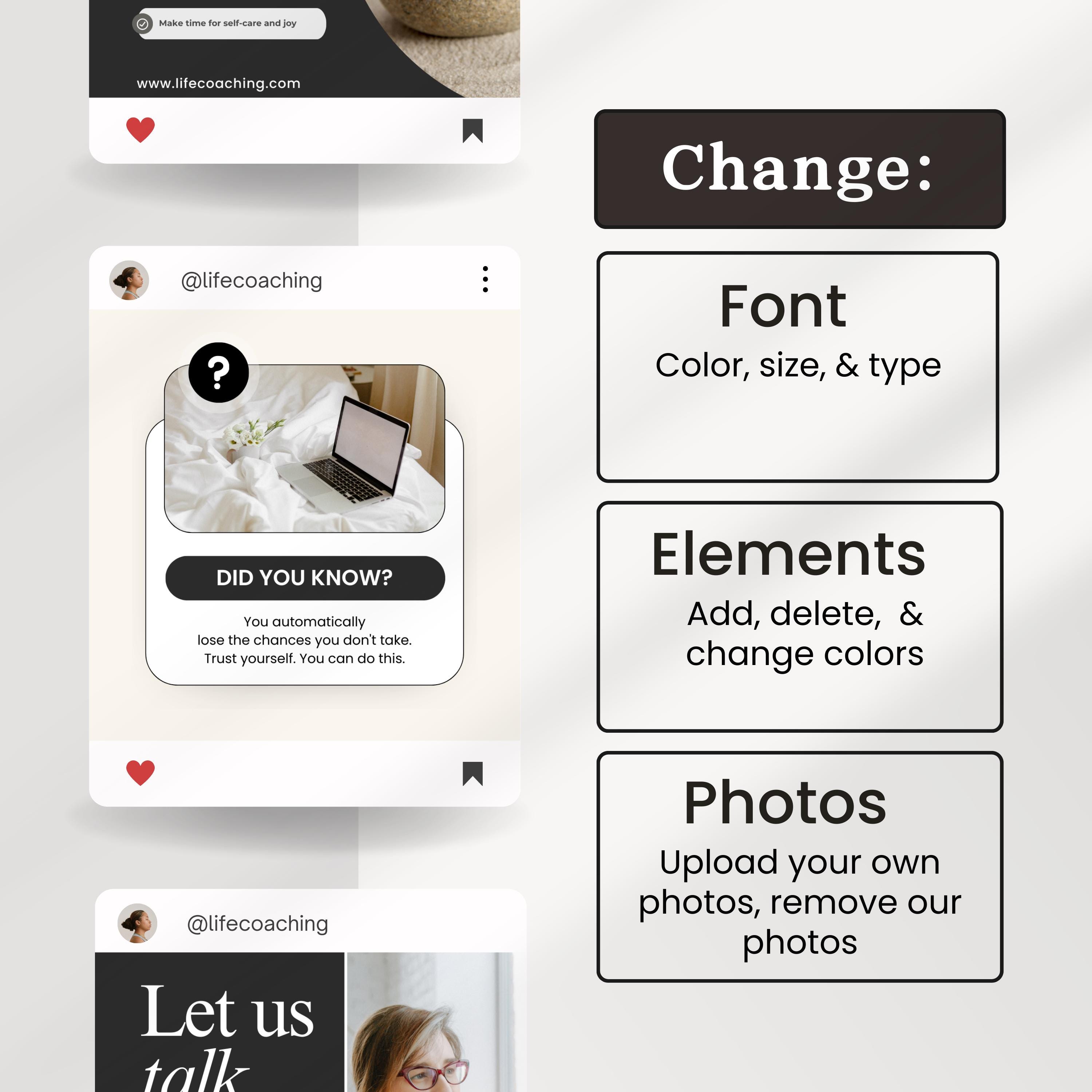 Coaching Instagram Post Template | Coach Social Media |life Coach ...