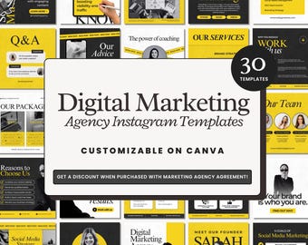 Digital Marketing Agency Templates | Social Media Coach Template | Social Media Manager Social Media Posts | Digital Marketing Post Template