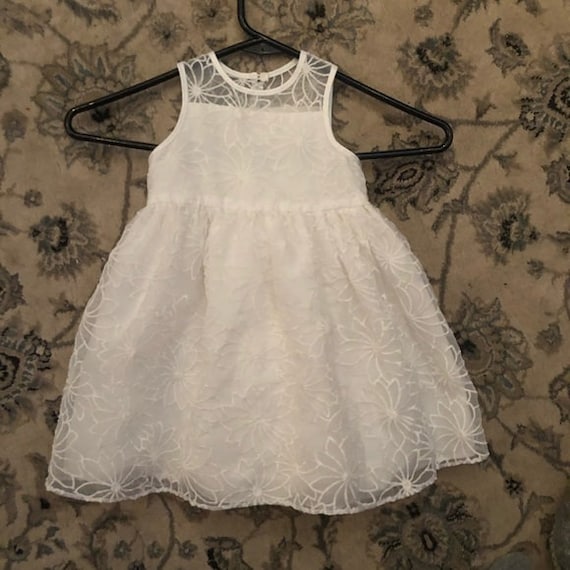 white sheer dress overlay