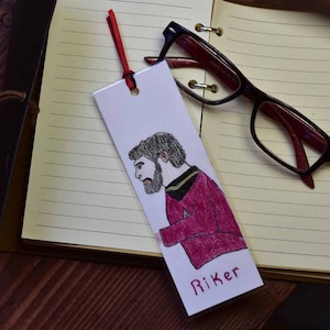 Hand Drawn Commander Riker  STNG