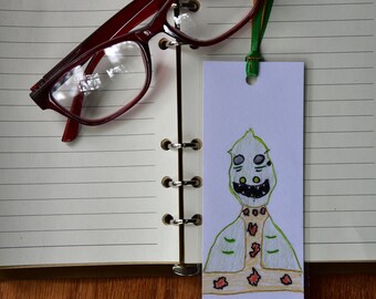 Mrs Gorn, hand drawn bookmark, one of a kind, Star Trek