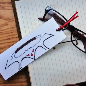 Klingon Bat&#39;leth Sword Hand Drawn Bookmark