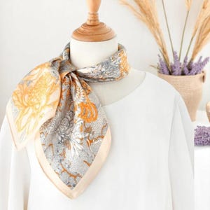 Mulberry Silk Bandana Scarf: Hand-Rolled Edges, Lightweight Hair Wrap