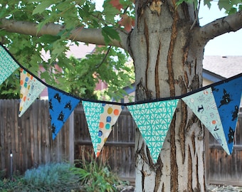 Halloween Flag Garland / Flag Banner / Flag Bunting - Halloween Decoration - READY TO SHIP