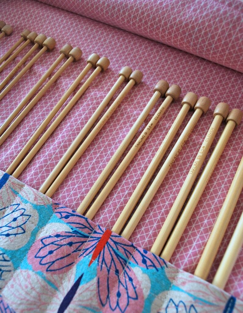 Straight Knitting Needle Case / Organizer / Holder Etsy