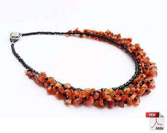 Gem Beaded Necklace PDF Tutorial