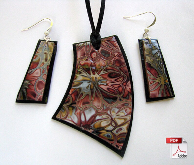 Hidden Flowers Polymer Clay Jewelry Tutorial image 1