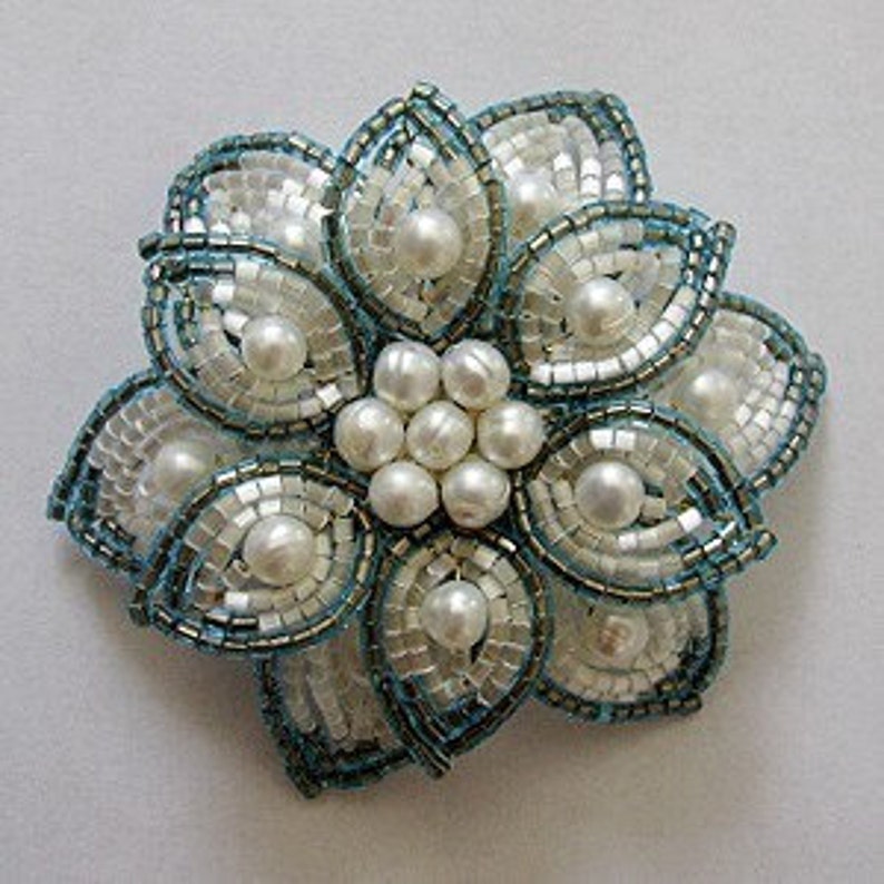 French Beaded Brooch Tutorial | Etsy