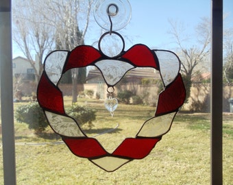 ribbon heart suncatcher