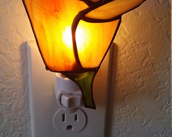 Veilleuse pavot éclatant, déco printanière