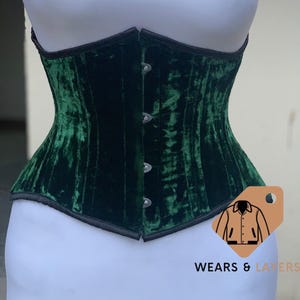 Green Velvet Corset Dress - Etsy