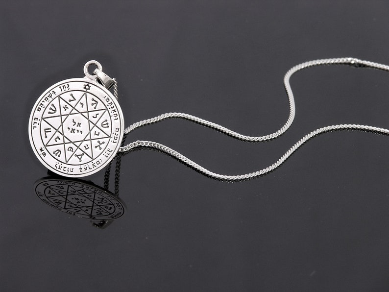 Seal of Solomon / pentacle necklace / protection necklace / Jewish jewelry / pentacle of solomon image 2